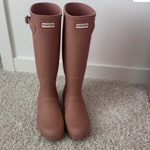 Hunter Tall Rain Boots - Mauve Pink